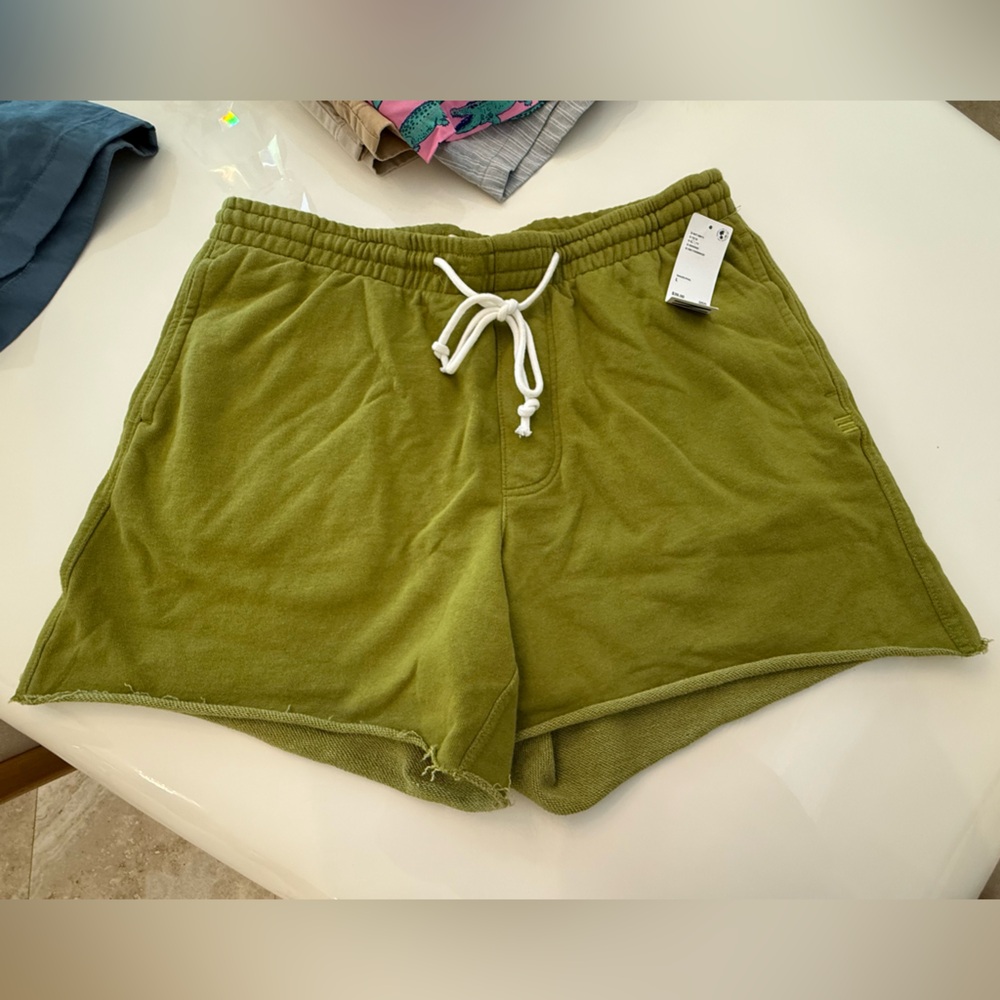 BDG Sage Green Comfort Shorts (Urban Outfitters)